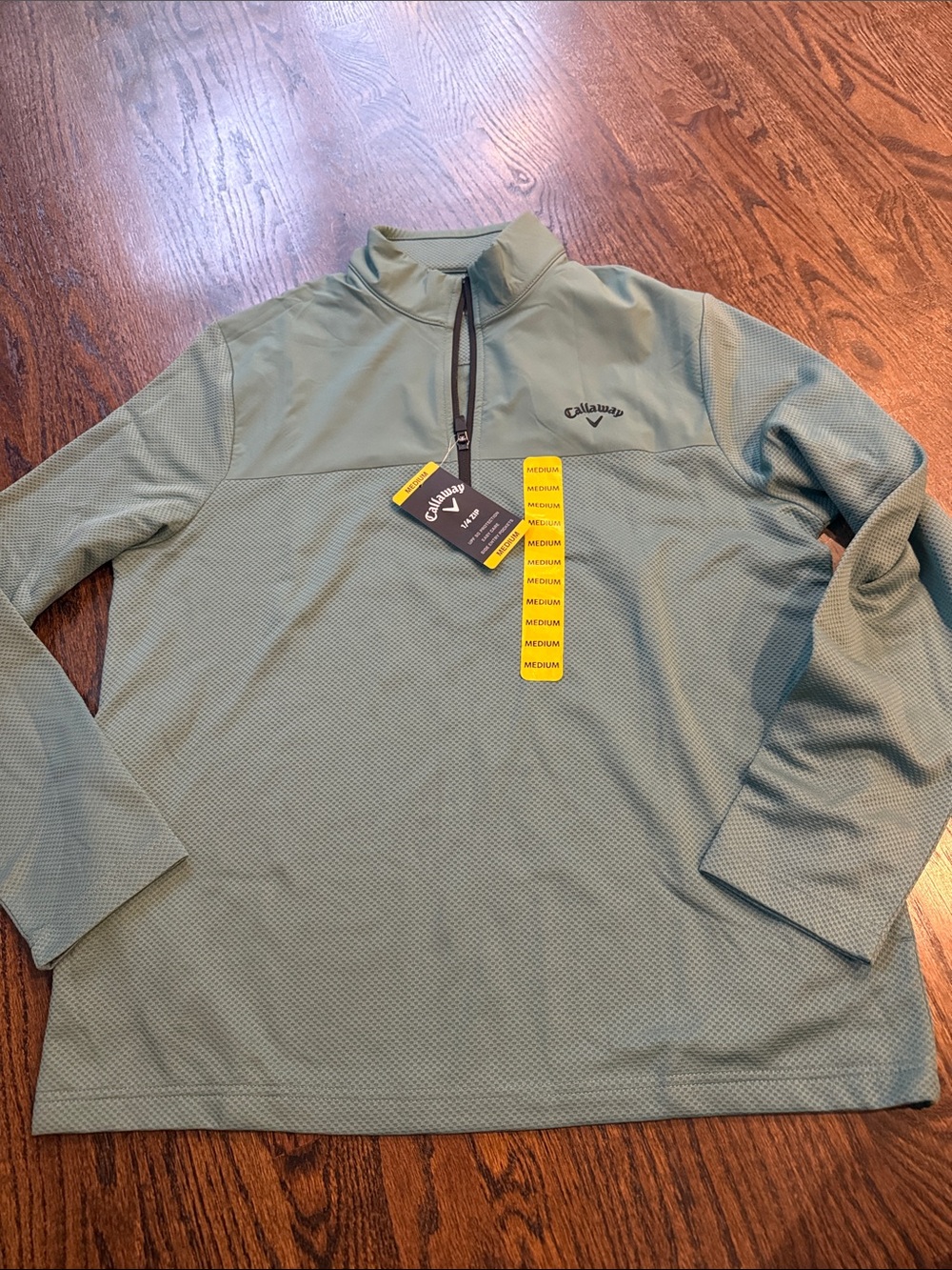 Callaway Men’s Sage Green Quarter-Zip Golf Pullover